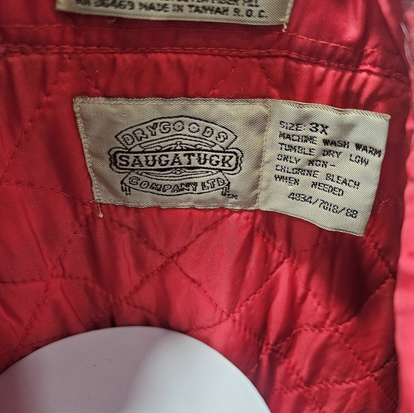 Saugatuck vintage men's button flannel 3XL - Picture 6 of 6